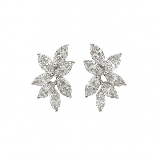 Drop Marquise Lab-Grown Diamond Earrings 