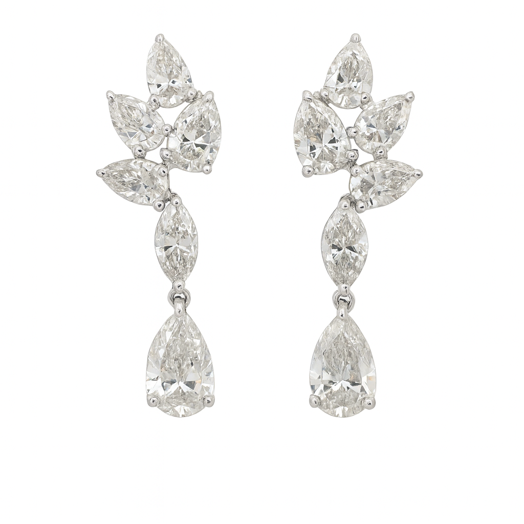 Drop Pear & Marquise Lab-Grown Diamond Earrings
