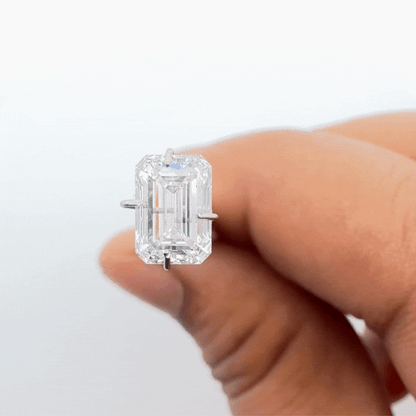 IGI Certified 1.70ct - 1.75ct Emerald Cut Lab Grown Diamond    - E Color, VS 1 Clarity