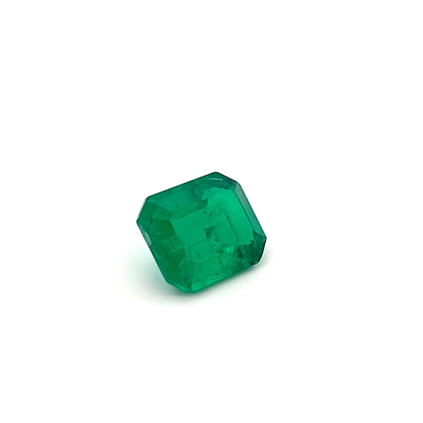3.96Ct Lab Grown Emerald Octagon