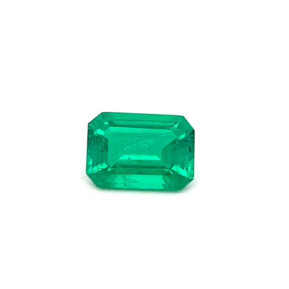 Octagon 6.41 Ct Grown Emerald