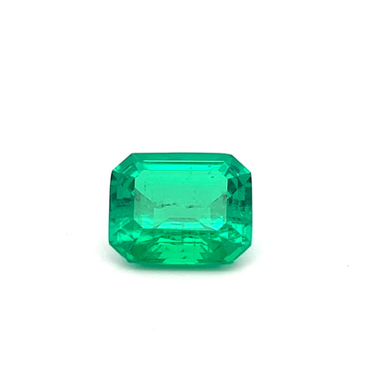 Octagon 6.66 Ct Emerald Panna