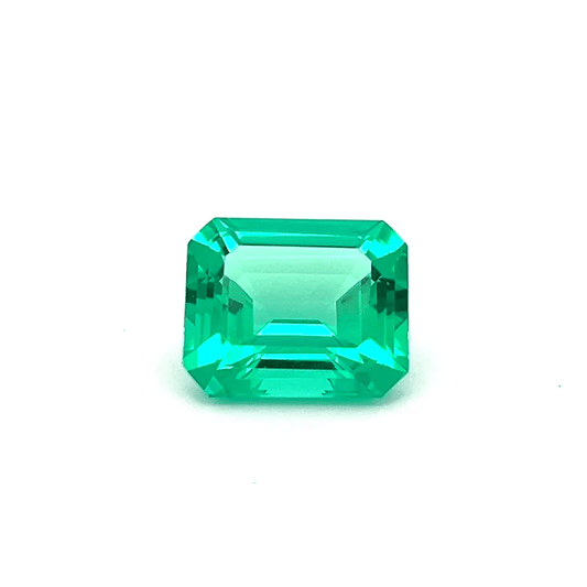 Octagon 6.95 Ct Emerald Panna