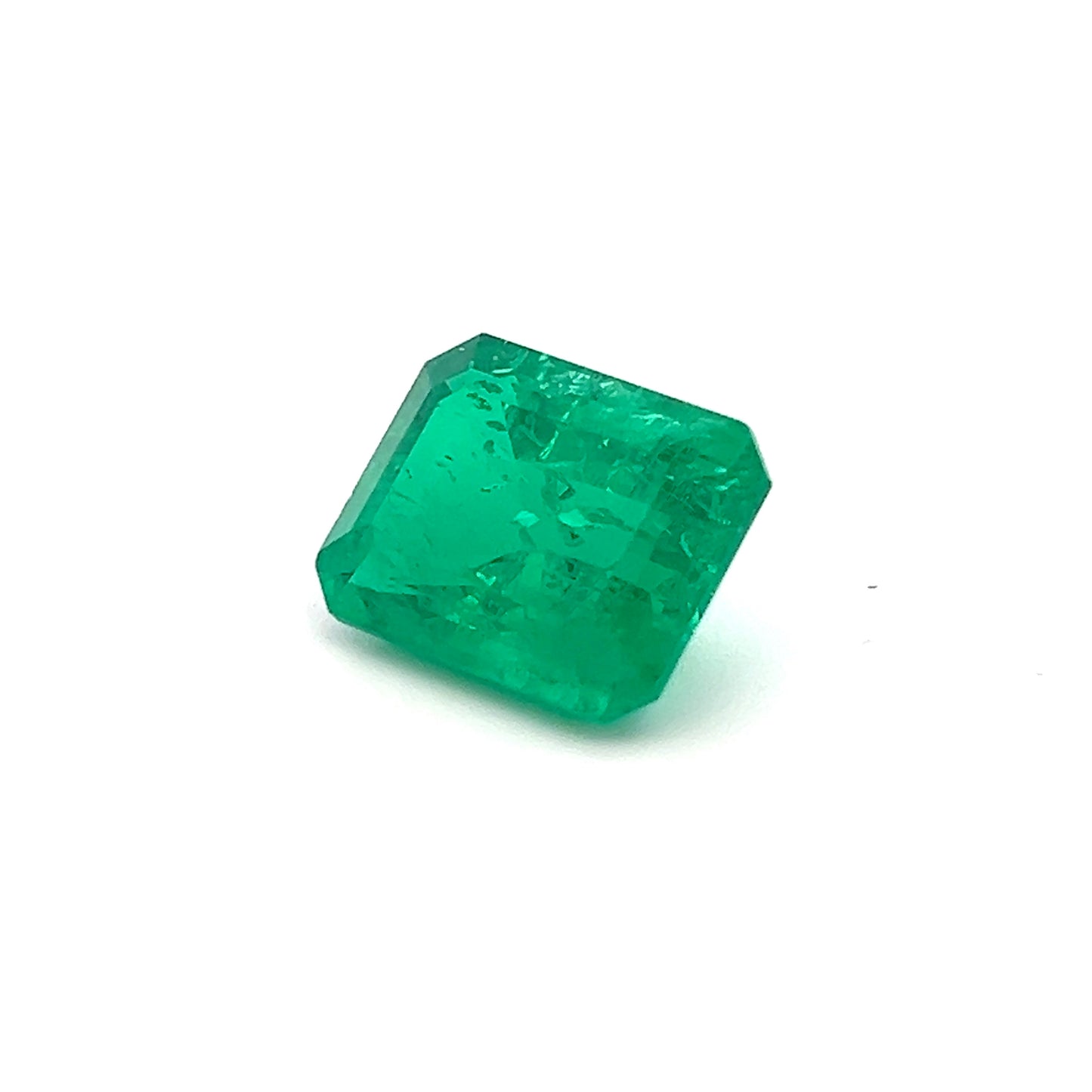 Octagon 7.10 Ct Lab Grown Emerald – Stunning Green Gem