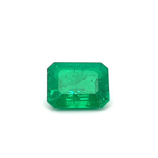 Octagon 7.11 Ct Lab Made Emerald – Brilliant Green Stone