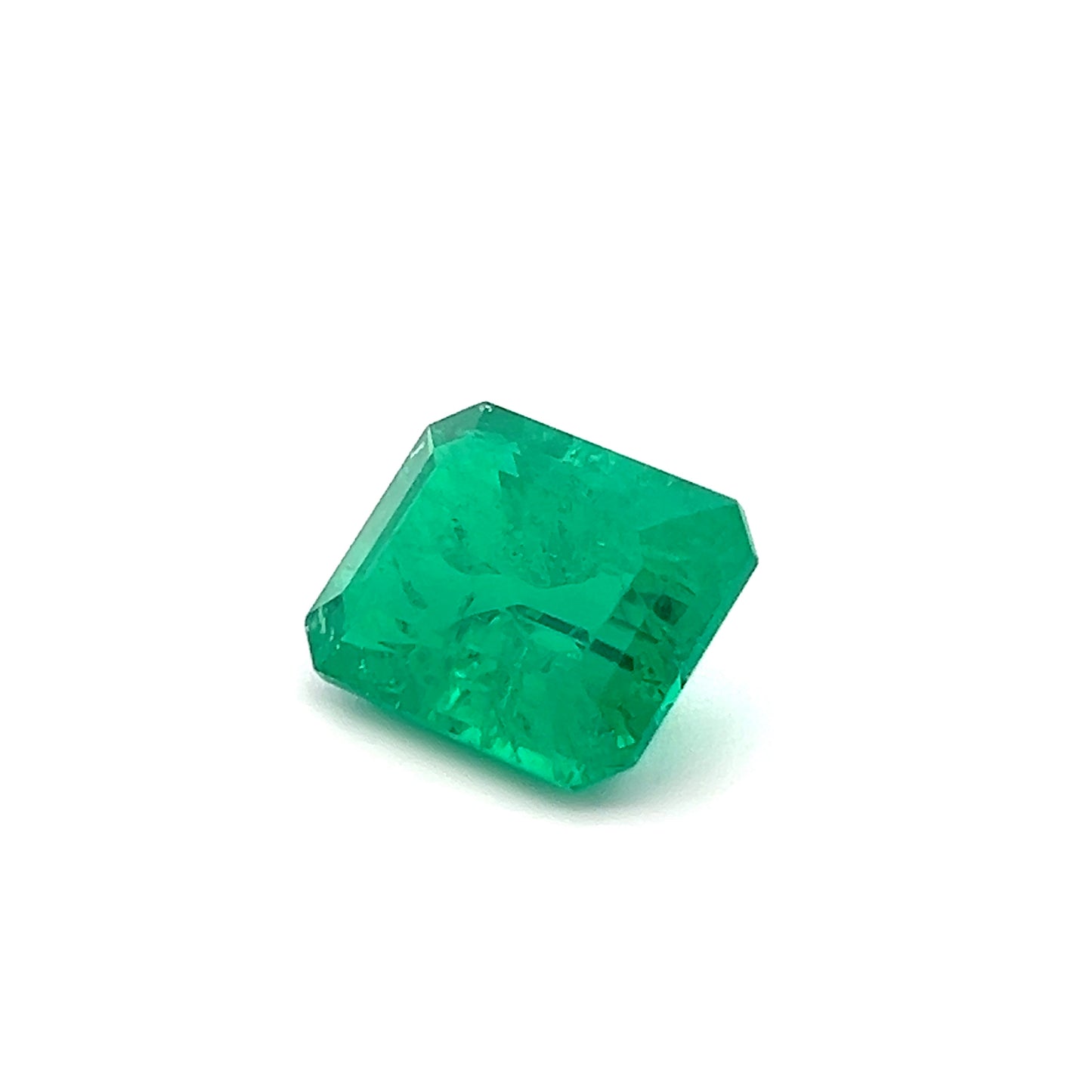 Octagon 7.11 Ct Lab Made Emerald – Brilliant Green Stone