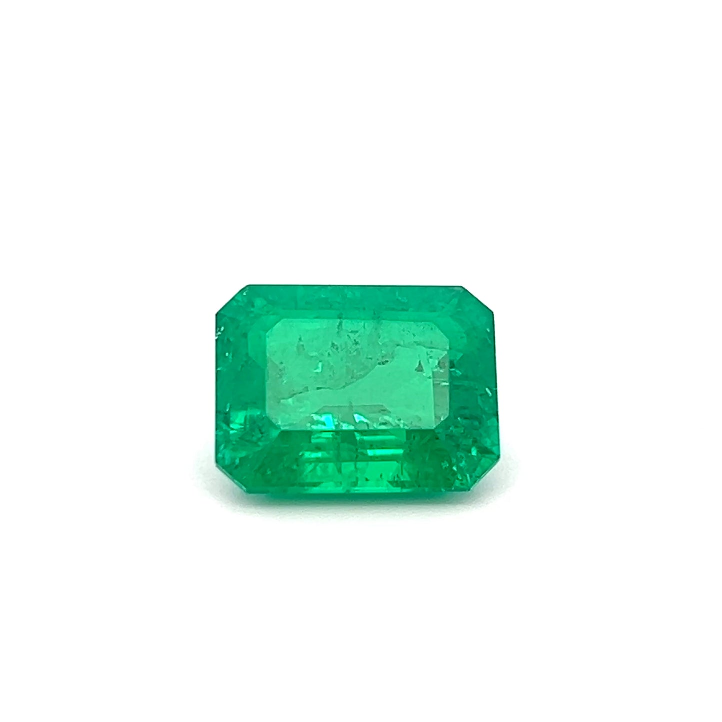 Octagon 7.11 Ct Lab Made Emerald – Brilliant Green Stone