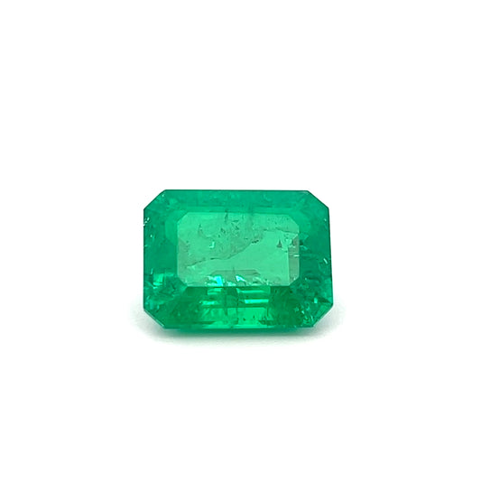 Octagon 7.11 Ct Lab Made Emerald – Brilliant Green Stone