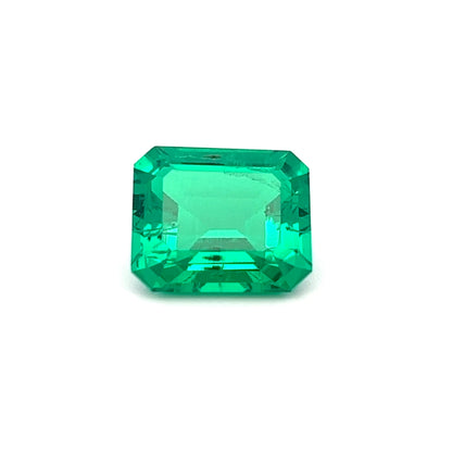 Octagon 7.77 Ct Lab Created Emerald – Exceptional Green Stone