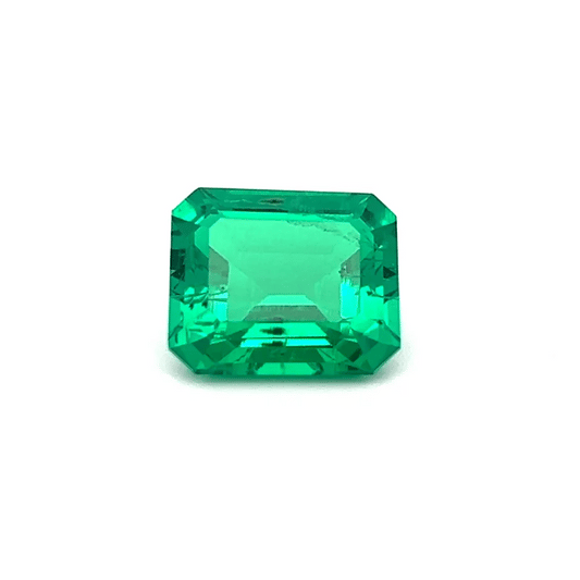 Octagon 7.77 Ct Lab Created Emerald – Exceptional Green Stone
