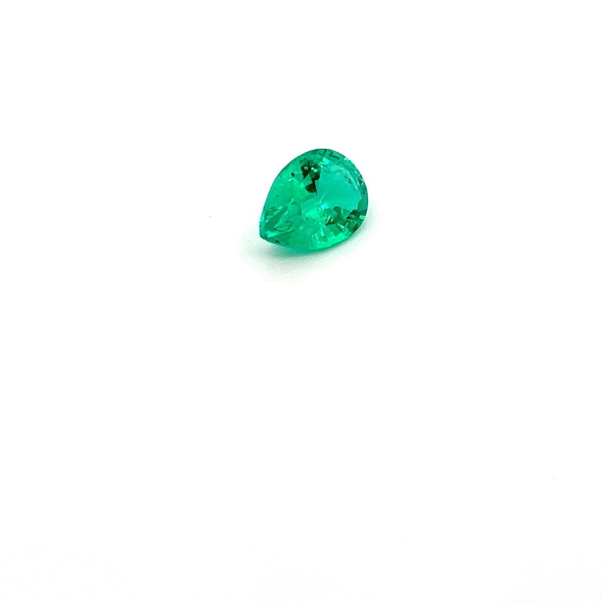 Lab Grown Green Emerald 1.79 Ct Pear, pear colombian emerald 1.79ct