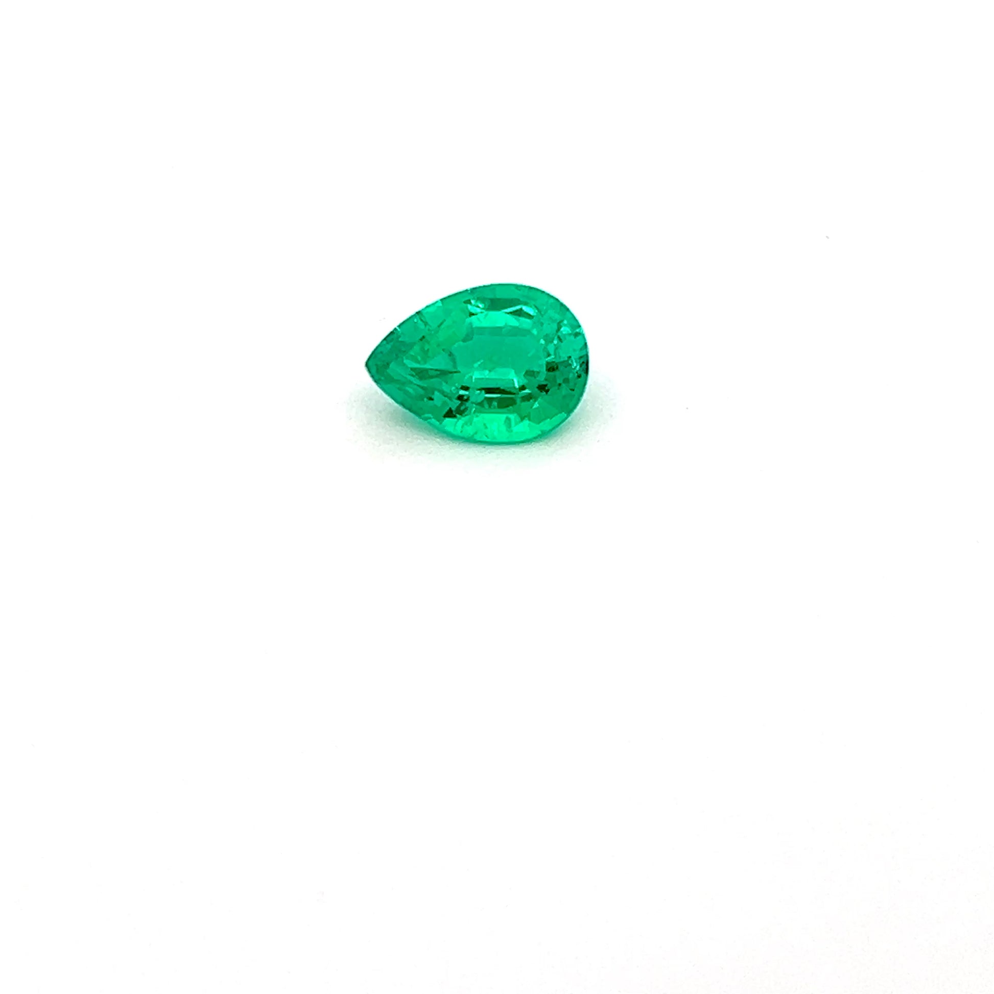Lab Grown Green Emerald 1.79 Ct Pear