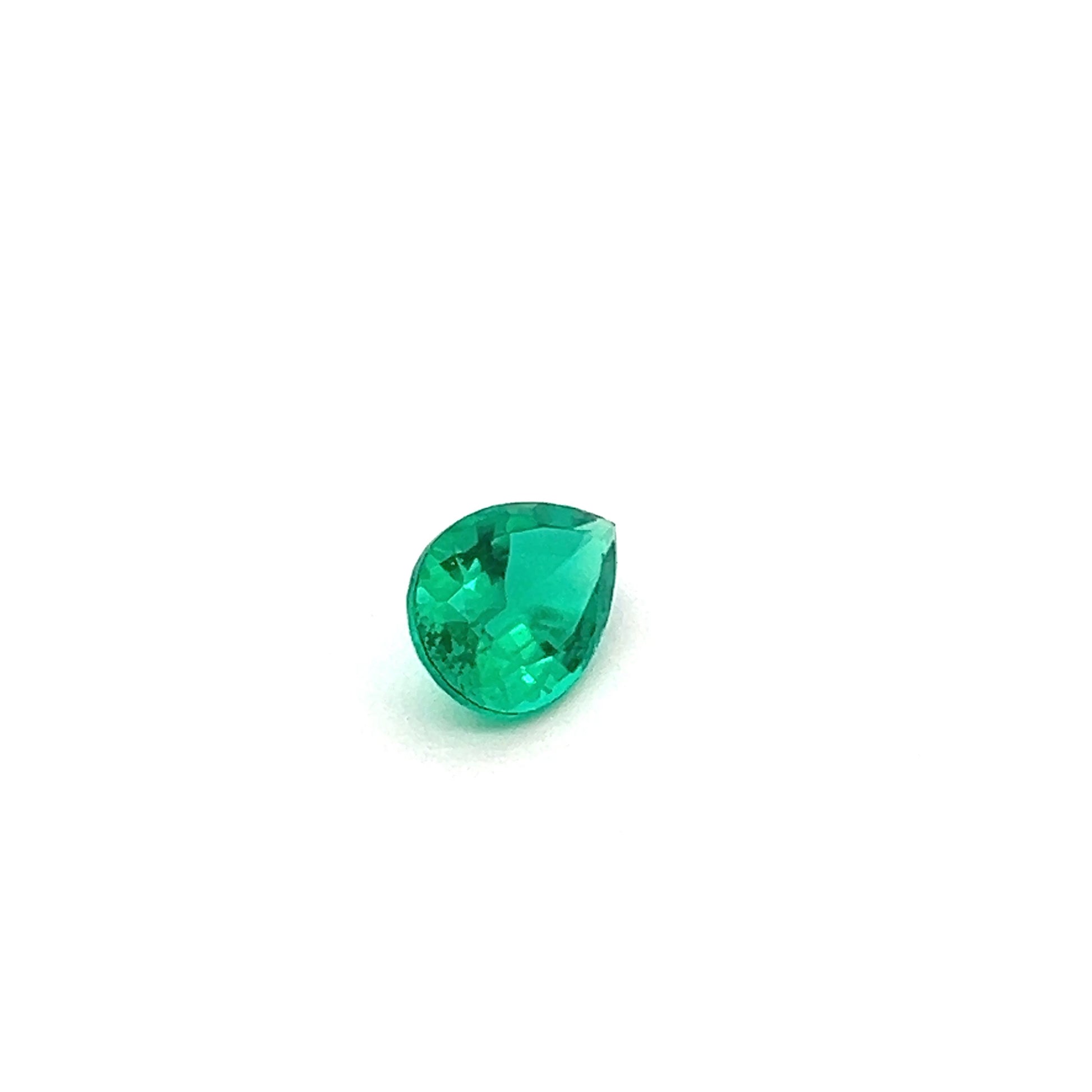 pear colombian emerald 1.80ct