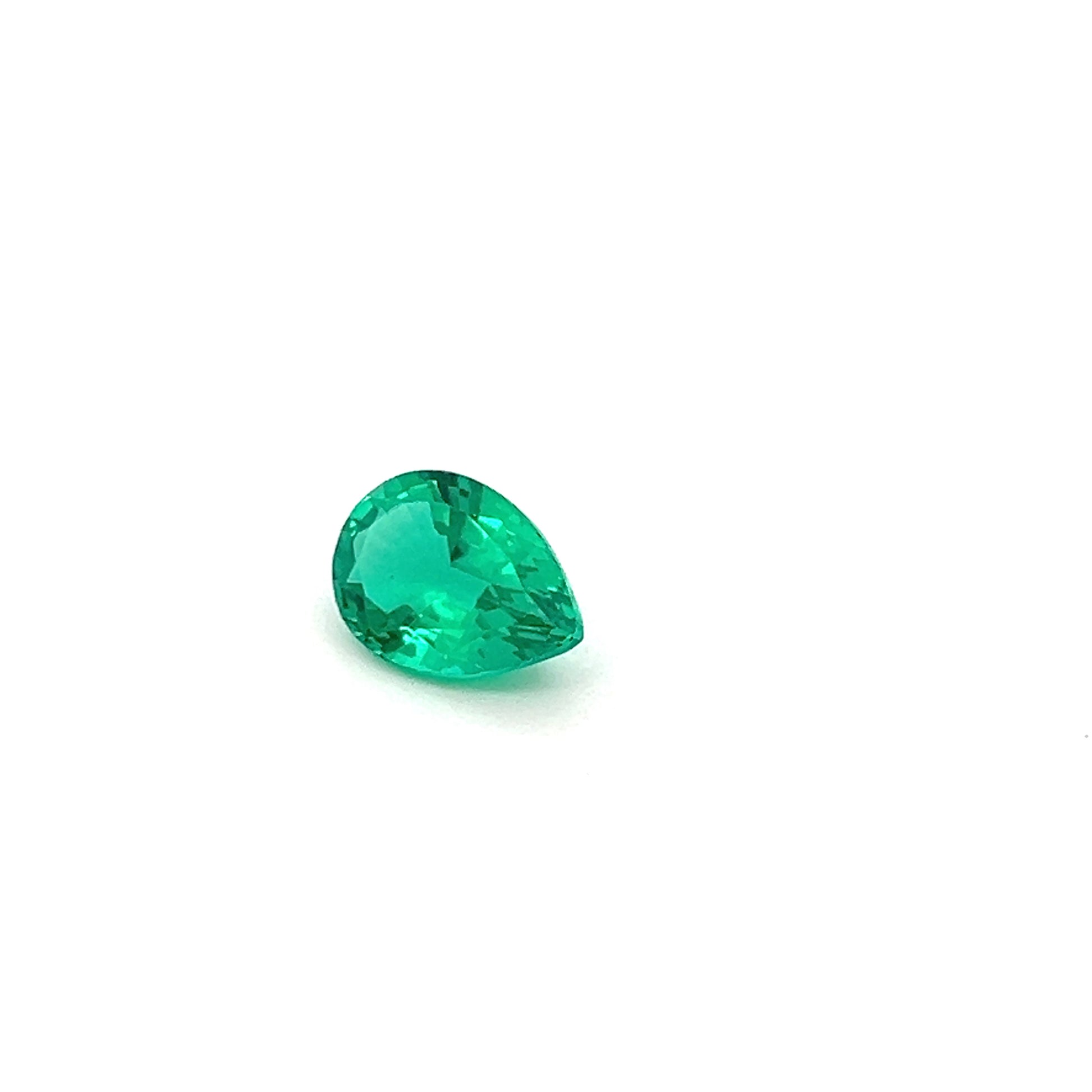 pear colombian emerald 1.80ct