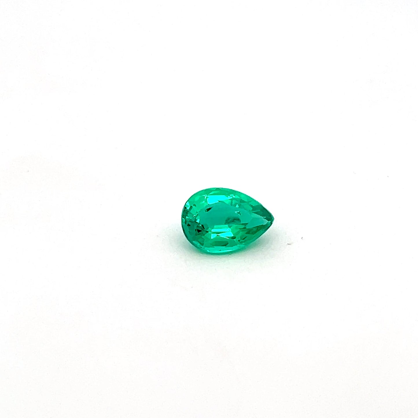 1.83 Carats Green Emerald Pear Shape