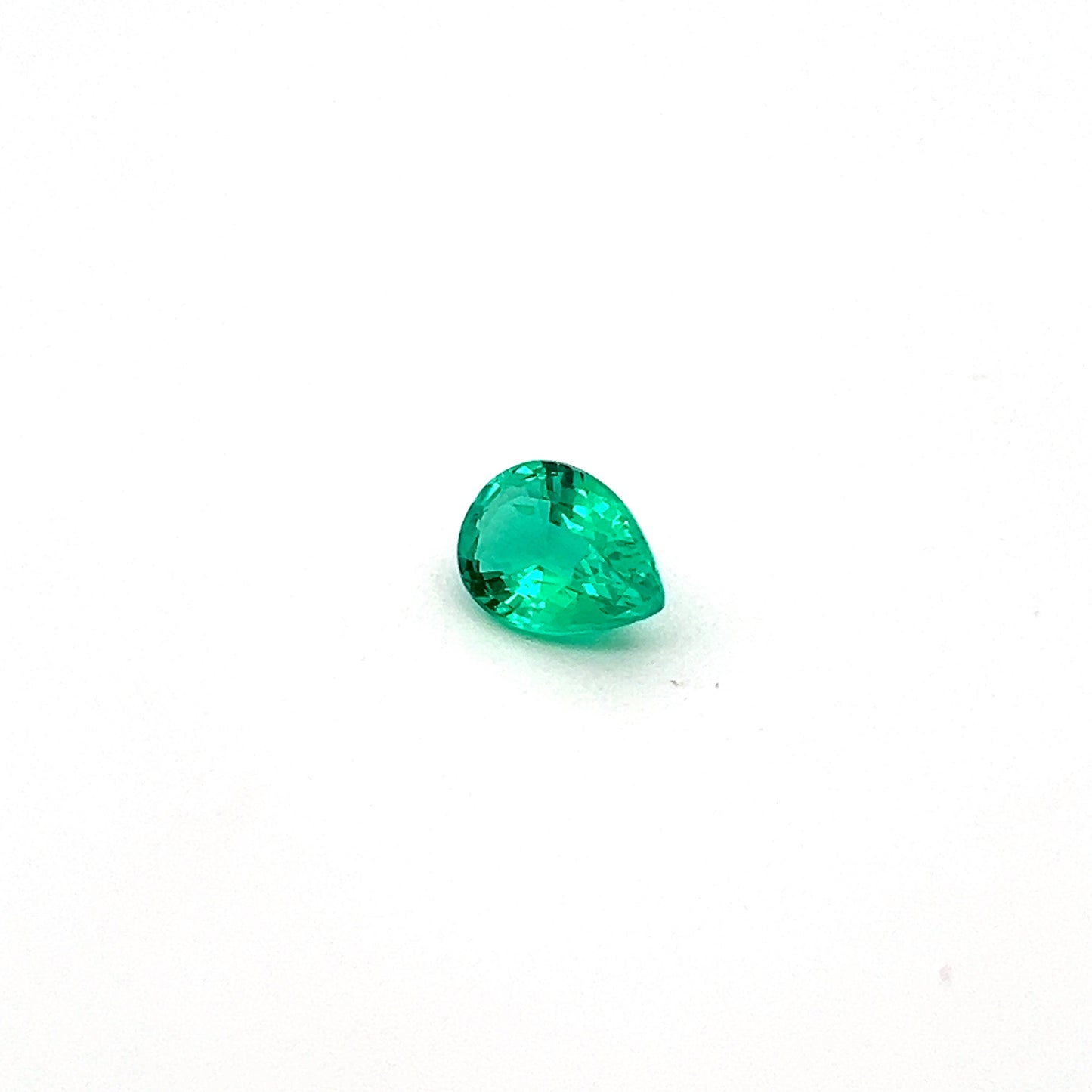 1.83 Carats Green Emerald Pear Shape