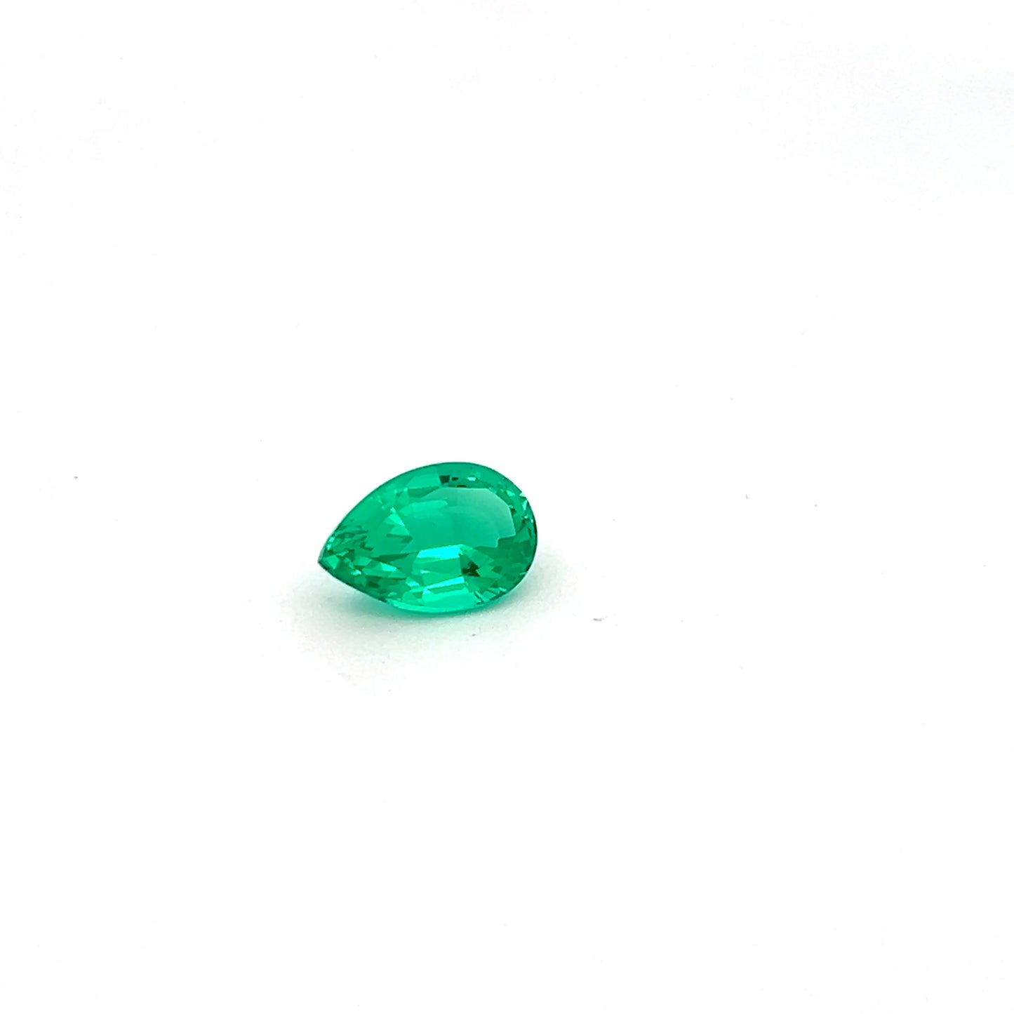3.11 Carats Pear Lab Grown Colombian Emerald