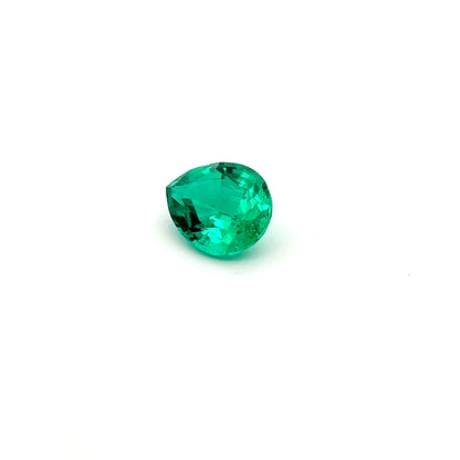 3.98 Carats Pear Lab Grown Green Emerald