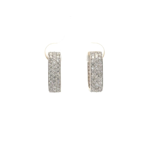 Elegant Lab-Grown Diamond Hoop Earrings