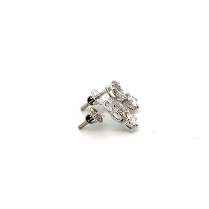 Twist Loop Lab-Grown Diamond Stud Earrings in 14K Gold | Modern Elegant Design