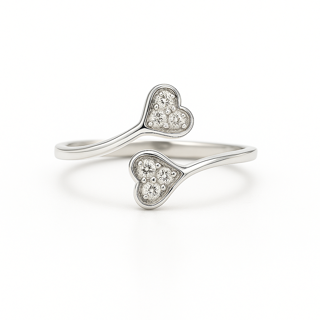 Heart Leaf Toe Lab Grown Diamond Ring