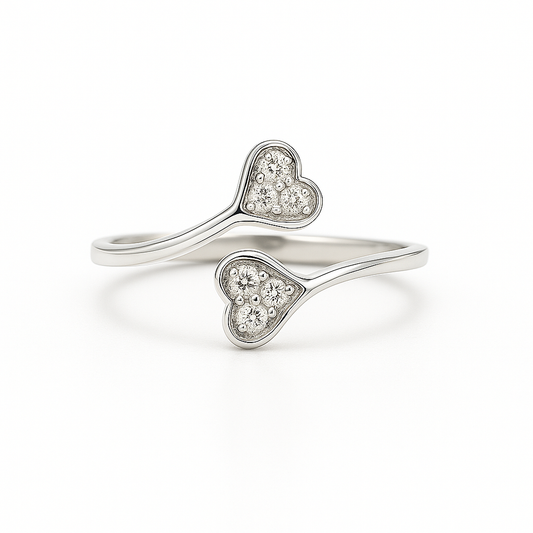 Heart Leaf Toe Lab Grown Diamond Ring