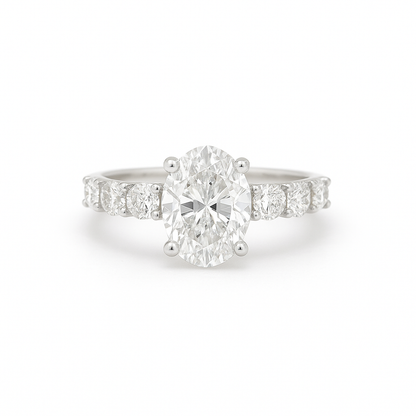 IGI Certified Lab Grown Oval Diamond Ring