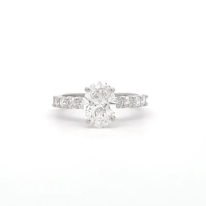 IGI Certified Lab Grown Oval Diamond Ring