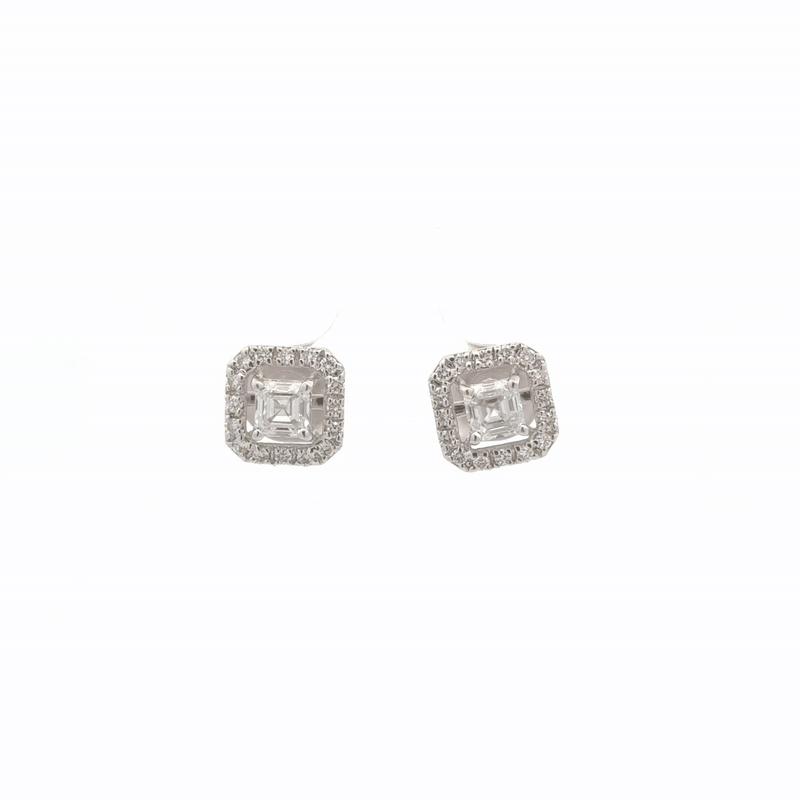Princess Lab-Grown Diamond Earrings In 14k Gold