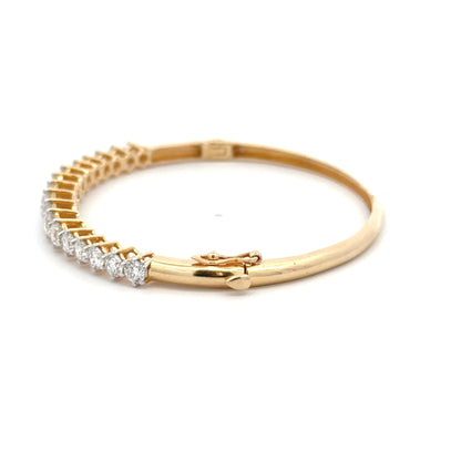 Classic Round Lab Grown Diamond Tennis Bracelet in 14k Yellow Gold