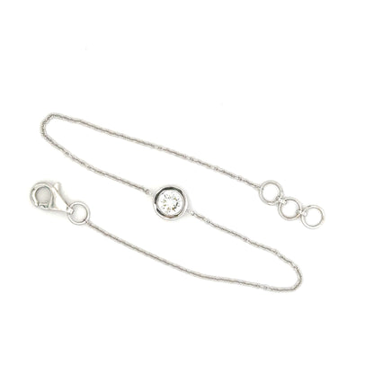 Round Brilliant Lab Grown Diamond Bracelet in 14k Yellow Gold