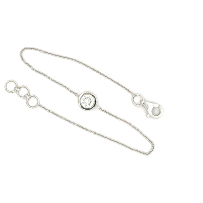 Round Brilliant Lab Grown Diamond Bracelet in 14k Yellow Gold