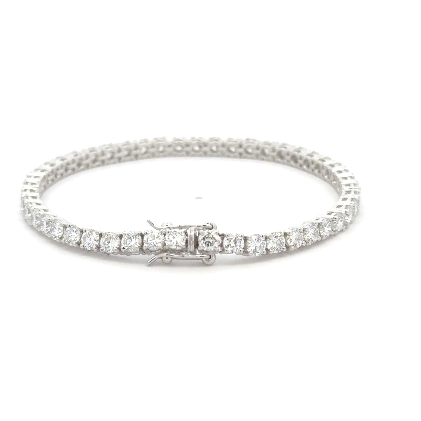 Diamos Timeless Round Brilliant Diamond Tennis Bracelet