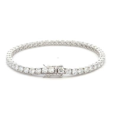 Diamos Timeless Round Brilliant Diamond Tennis Bracelet