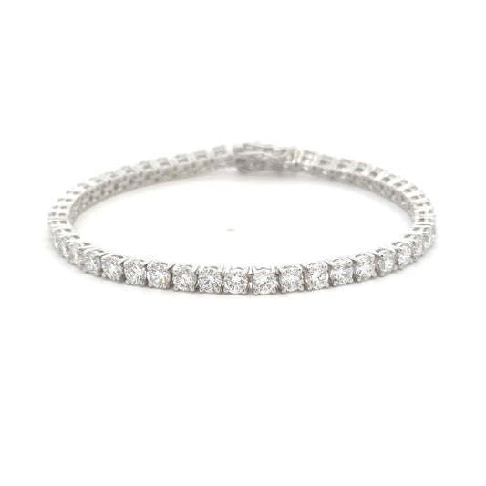 Diamos Timeless Round Brilliant Diamond Tennis Bracelet