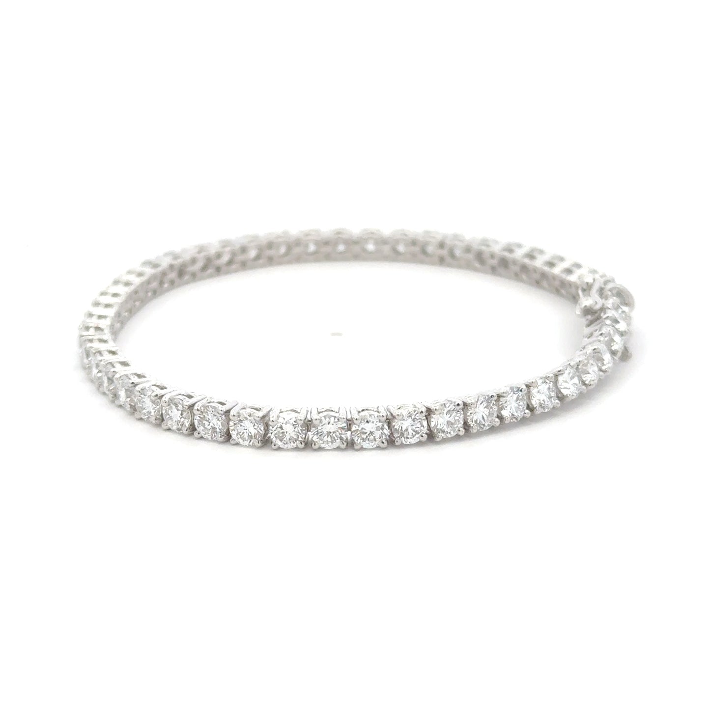 Diamos Timeless Round Brilliant Diamond Tennis Bracelet