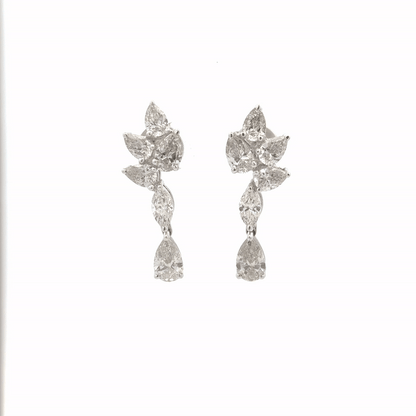 Pear & Marquise Lab-Grown Diamond Drop Earrings In 14k Gold