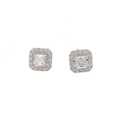 Princess Lab-Grown Diamond Earrings In 14k Gold