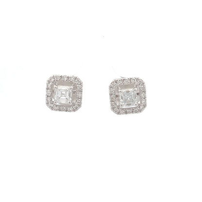 Princess Lab-Grown Diamond Earrings In 14k Gold