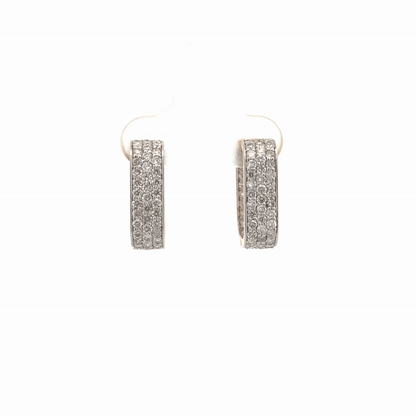 Elegant Lab-Grown Diamond Hoop Earrings in 14K Gold