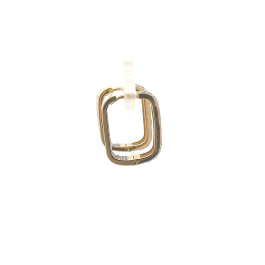 Elegant Lab-Grown Diamond Hoop Earrings in 14K Gold