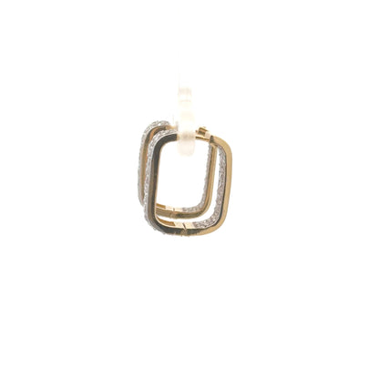 Elegant Lab-Grown Diamond Hoop Earrings in 14K Gold