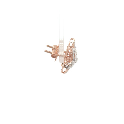 Floral Bloom Lab-Grown Diamond Stud Earrings In 14k Gold