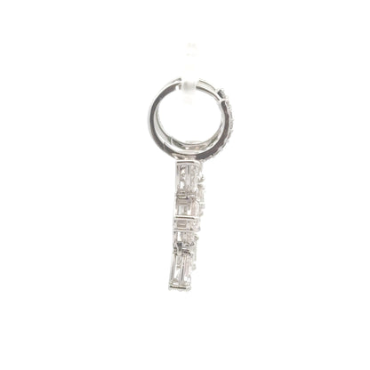 Luxury Lab-Grown Diamond Drop Earrings | 14K Gold Floral Dangle Jewelry