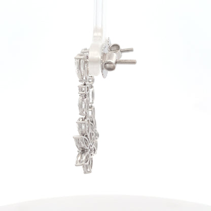 Elegant Drop Lab-Grown Diamond Ear Studs | 14K Gold Pear Shape Design