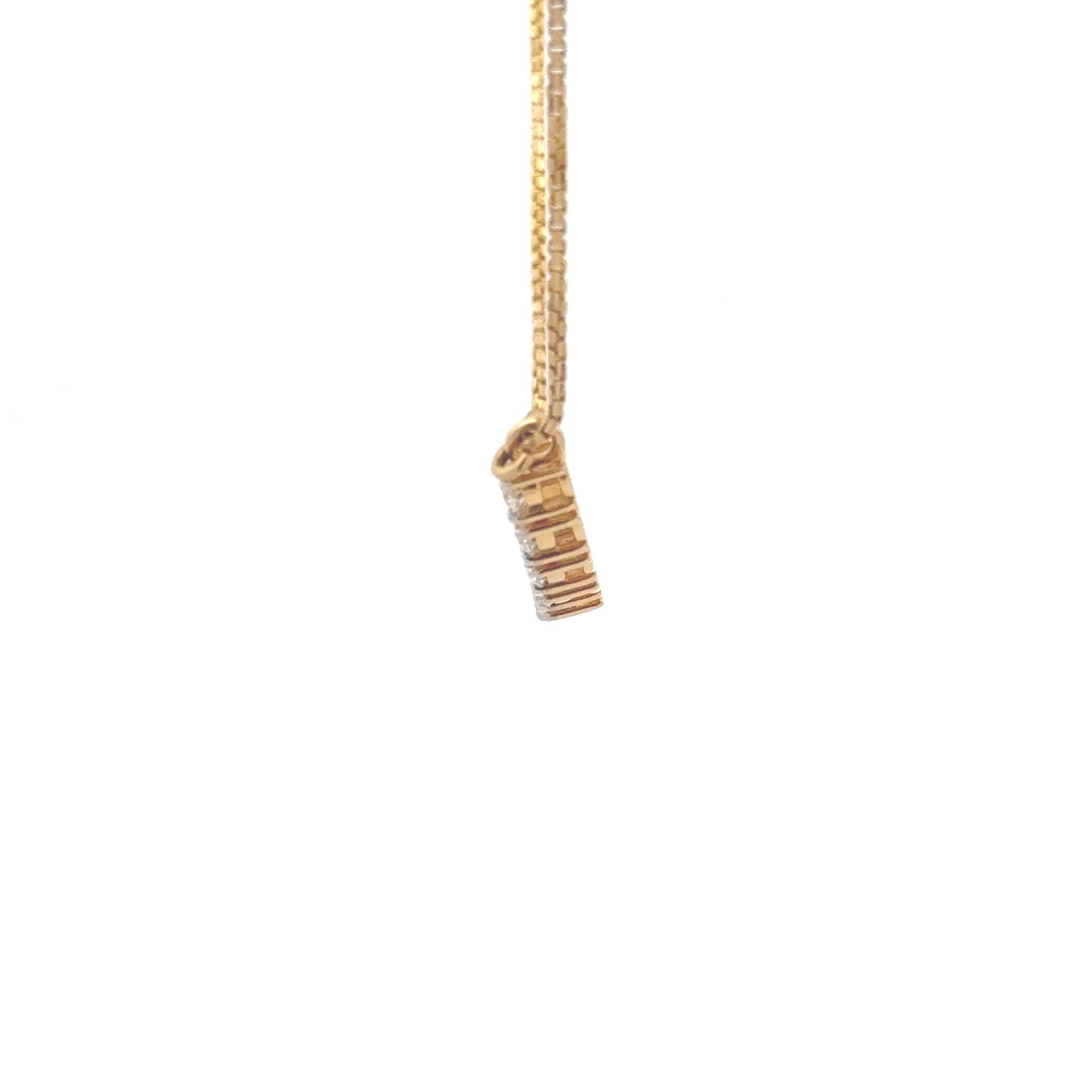 Classic 9 Round Lab Diamond Pendant Necklace In 14k Gold