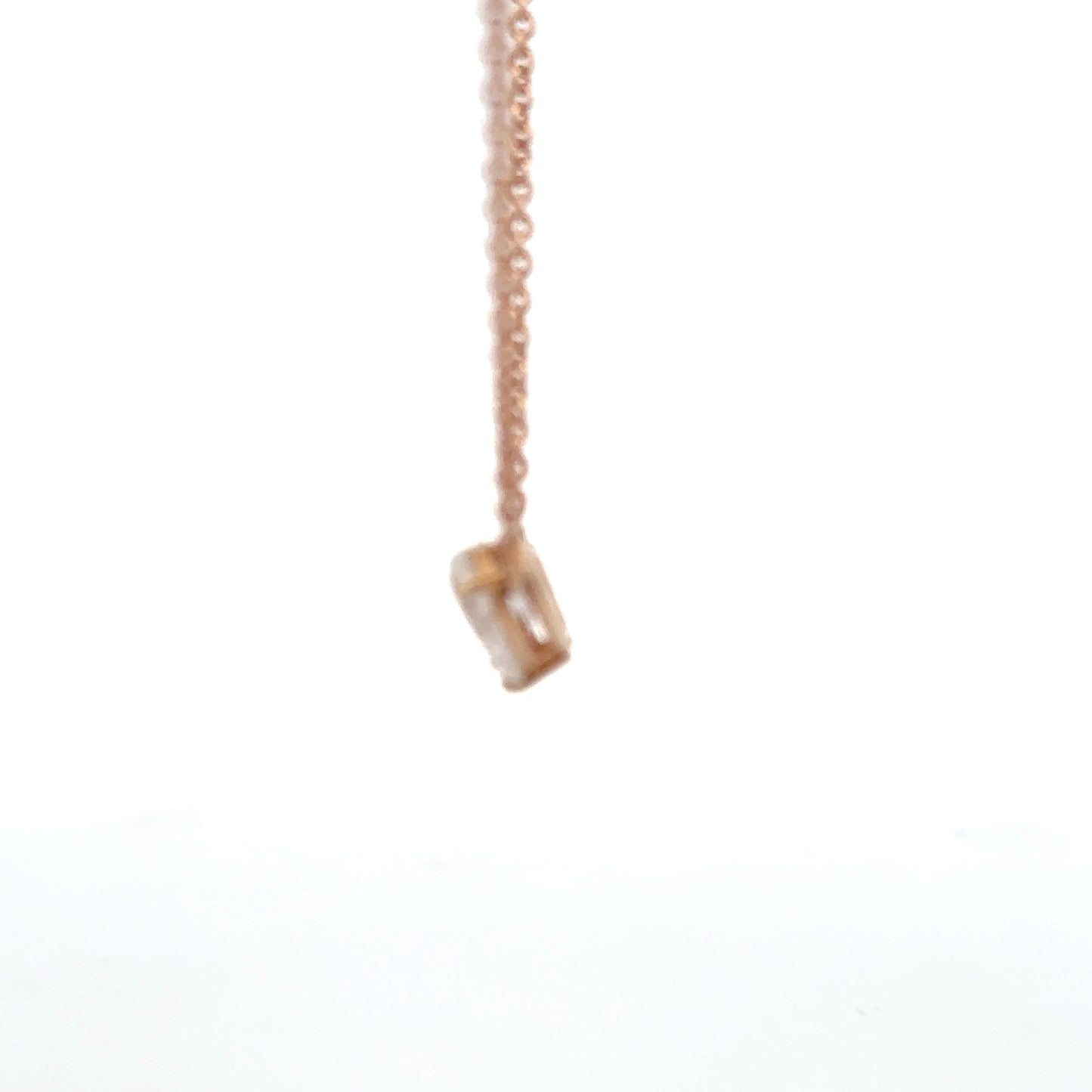 Emerald And Pear  Lab-Grown Diamond Pendant In 14k Gold