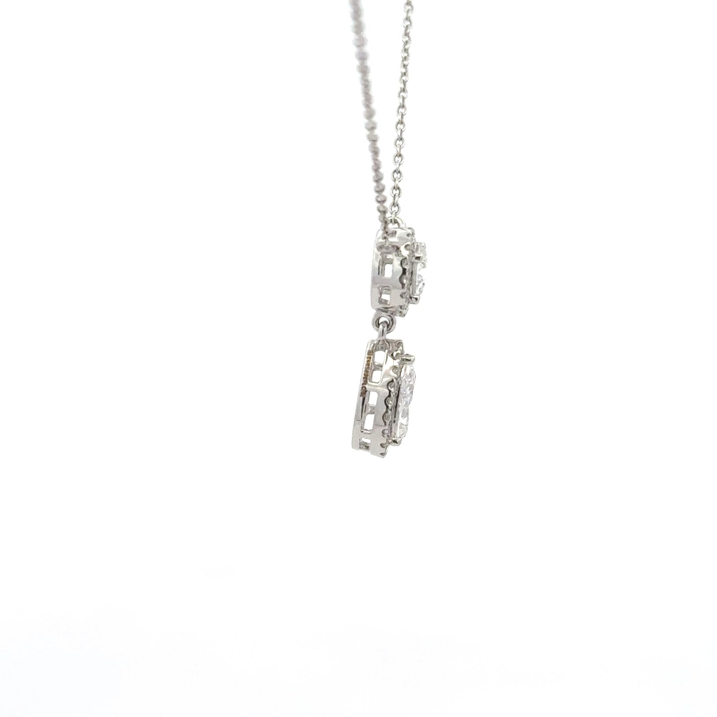 IGI Certified Eternal Love Lab-Grown Diamond Pendant with Pear & Round Cut