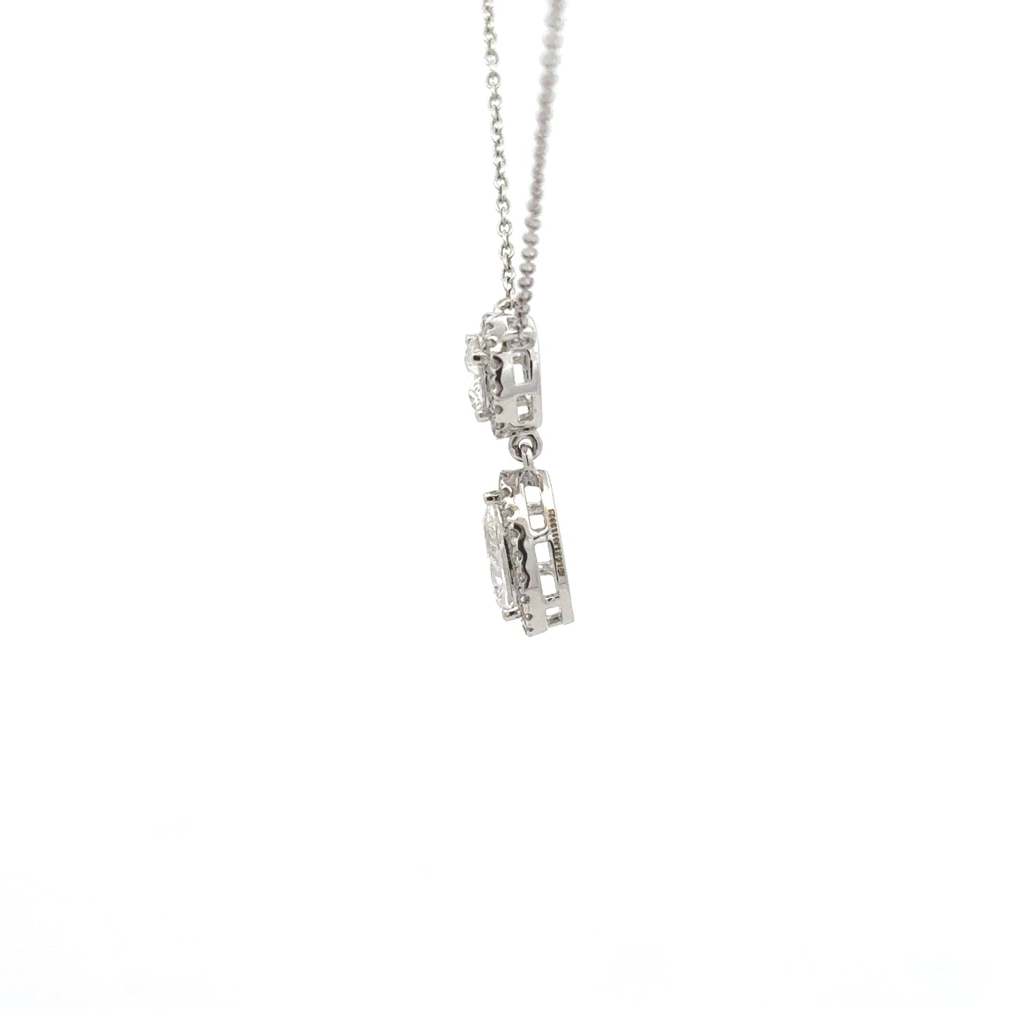 IGI Certified Eternal Love Lab-Grown Diamond Pendant with Pear & Round Cut