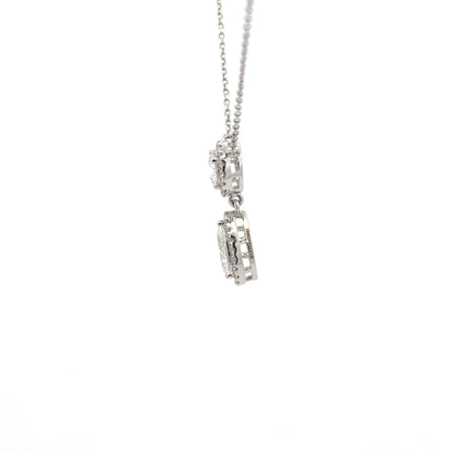 IGI Certified Eternal Love Lab-Grown Diamond Pendant with Pear & Round Cut